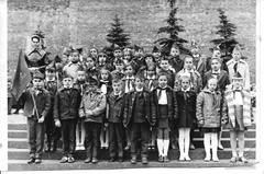 Красная площадь приём в пионеры 1974 год 5 школа,Солнцево. 